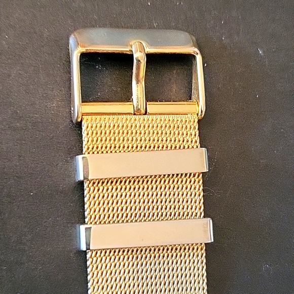 Statement Watch, Gold-tone, Large White Face, Roman Numerals, Japan Movement - Picture 10 of 12